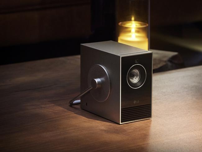 The new, retro-styled LG CineBeam Q