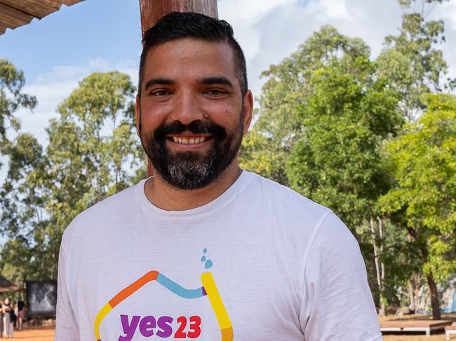 Dean Parkin (Yes campaign Director of Voice) on day three of Garma Festival, on Sunday August 6. Picture: Pema Tamang Pakhrin