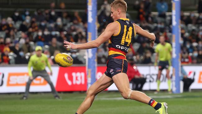 David Mackay is ranked 10th for games played at Adelaide. Sarah Reed/AFL Photos via Getty Images)