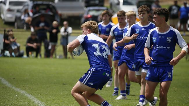 Lleyton Moore in action for the North Coast Bulldogs against the Macarthur Wests Tigers during round two of the Laurie Daley Cup at Kirkham Oval, Camden, 10 February 2024. Picture: Warren Gannon Photography