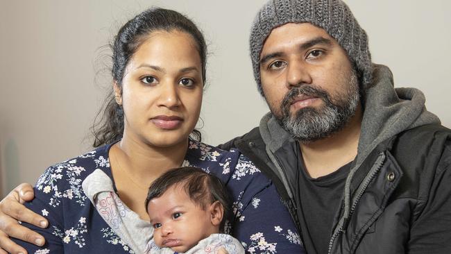 Ms Valakuzhy and Mr Vadakkedath, with baby Kaya, are preparing to move to Canada.