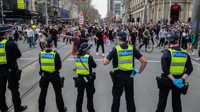 Premier Daniel Andrews says Victoria has more police than ever despite secret modelling suggesting there is a staffing crisis. Picture: Getty