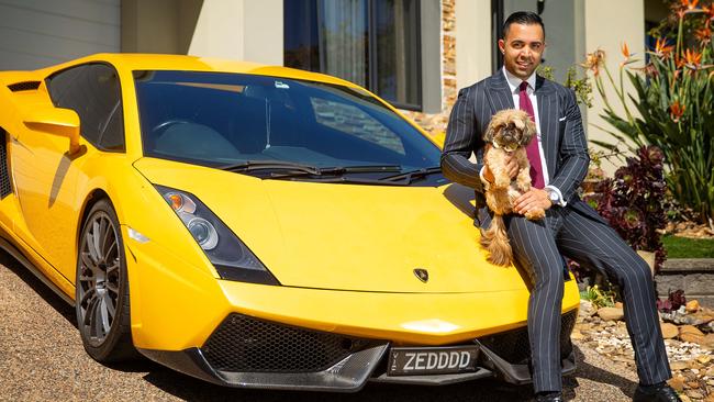 Lambo-driving estate agent Zed Nasheet says realtors should ‘keep it in their pants’. Picture: Mark Stewart