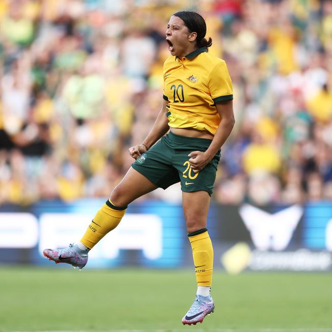 Sam Kerr is a huge drawcard for the Matildas.