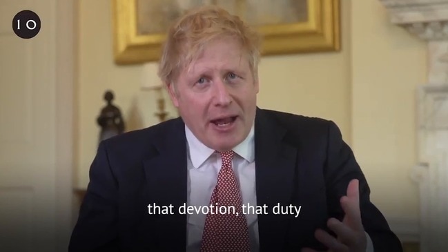 Boris Johnson thanks the NHS for saving his life