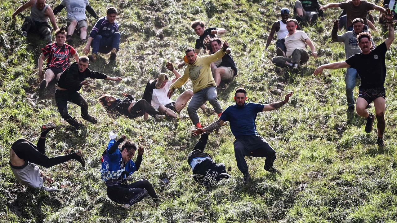 The annual event consists of four different races, including one for women. Picture: Henry Nicholls/AFP