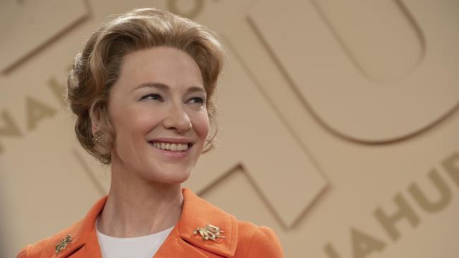 Cate Blanchett as Phyllis Schlafly in Mrs America.