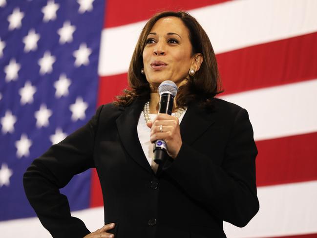 Ms Harris is destined to be a major force in US politics for years to come if she can unite the nation with a fresh approach that eases back on the angst. Picture: Getty Images