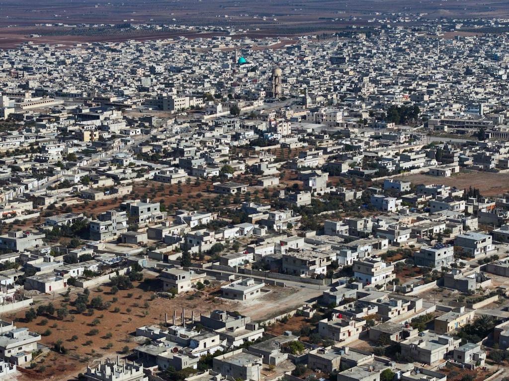 The town of Suran north of Syria’s Hama city. Picture: Omar Haj Kadour/AFP