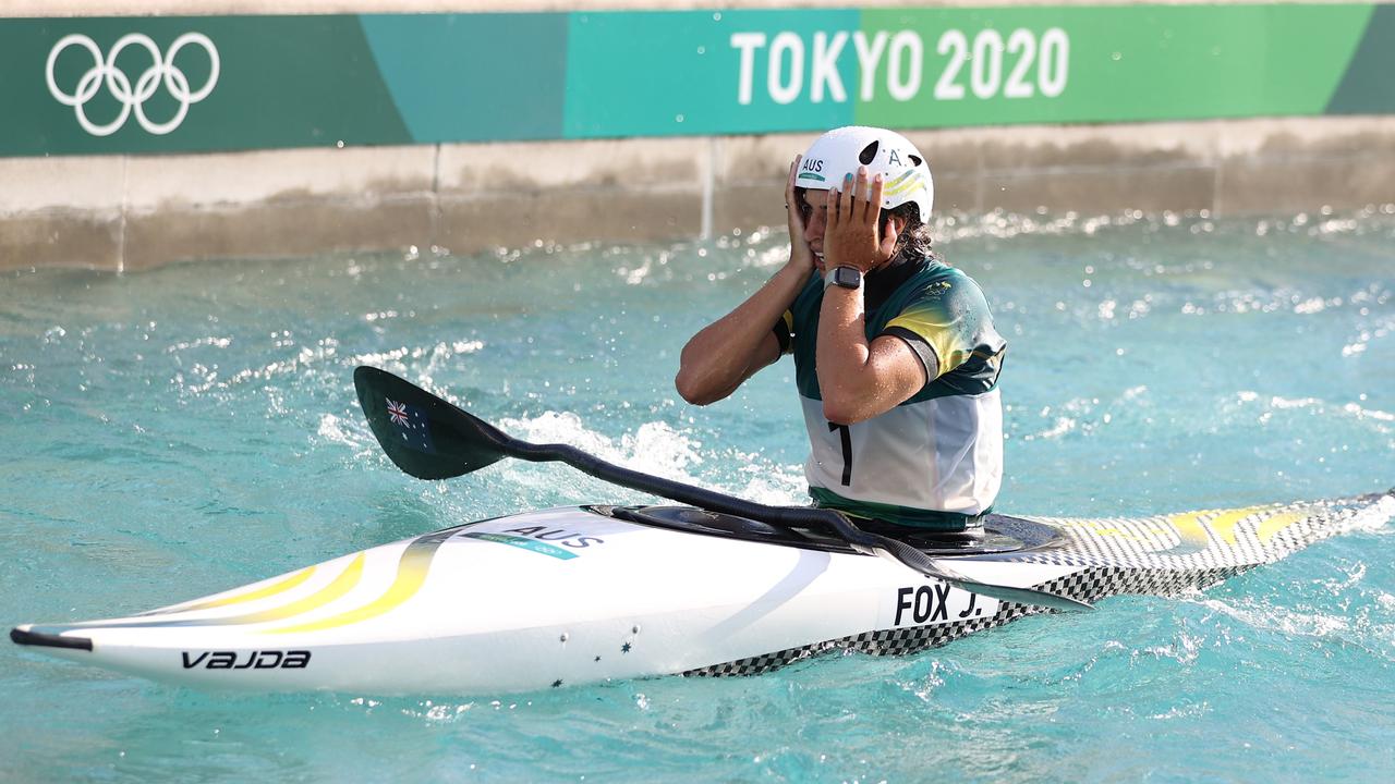 Jessica Fox claimed bronze in the women’s kayak slalom event. Picture: Getty Images