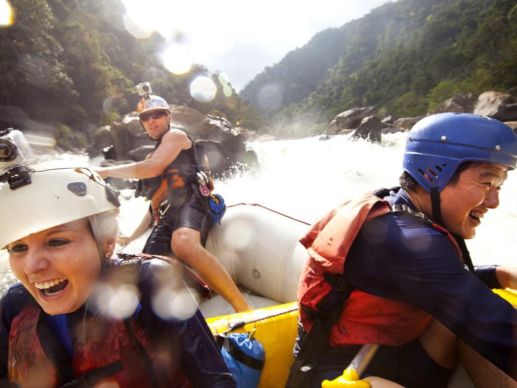 Queensland tour operators say they rely on overseas visitors to do activities like whitewater rafting. Picture: Supplied