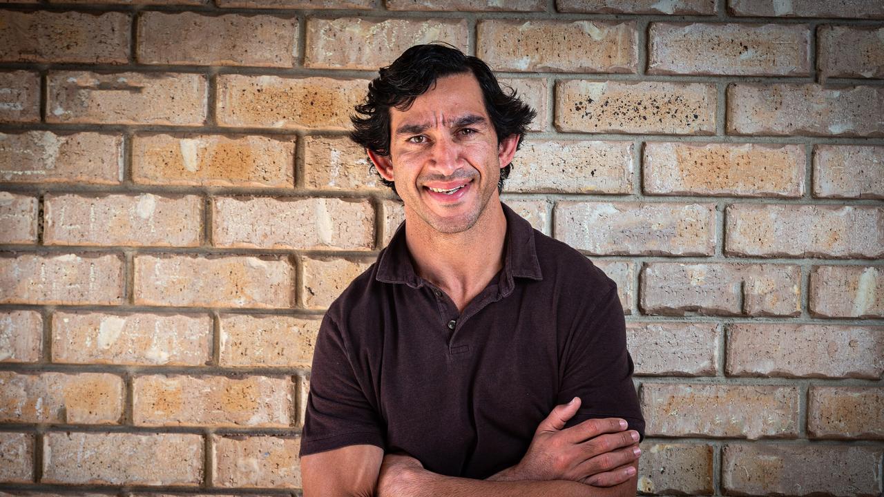 NRL and ex Nth Qld Cowboys rugby league player, Johnathan Thurston at his home in Rowes Bay, Townsville, with daughter Lillie 4yo. Picture scott.radford chisholm