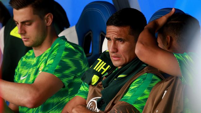 The snub for Socceroos legend Tim Cahill explained. Picture: Toby Zerna