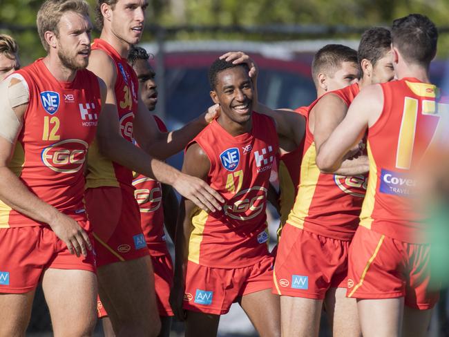 Gold Coast Suns Academy member Hewago Paul Oea. Picture: NEAFL/TJ YIELDS