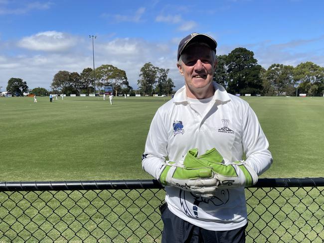 Brighton District keeper Stephen Hill on Saturday.