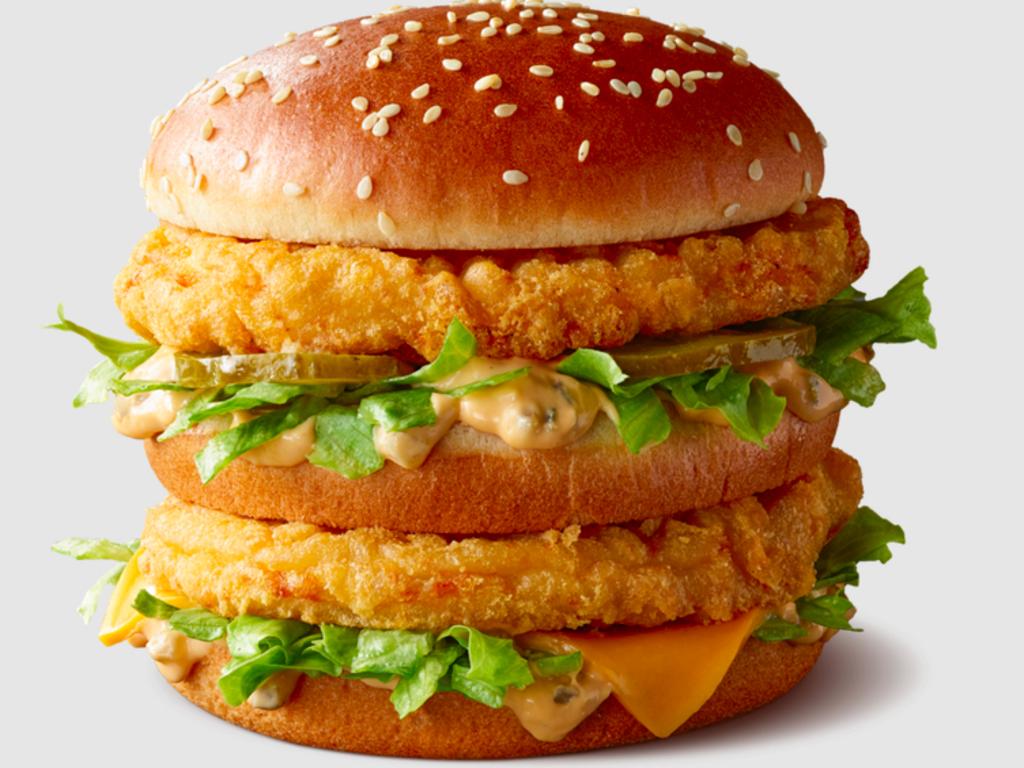 The Chicken Big Mac is part of Macca's summer range. Picture: Supplied