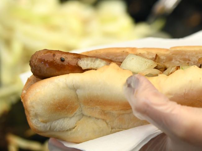 Sausage rolls for sale at St Joseph Catholic Primary School in Maroubra on Election Day in Sydney, Saturday, 18 May, 2019. Approximately 16.5 million Australians will vote in what is tipped to be a tight election contest between Australian Prime Minister Scott Morrison and Australian Opposition leader Bill Shorten. (AAP Image/Joel Carrett) NO ARCHIVING