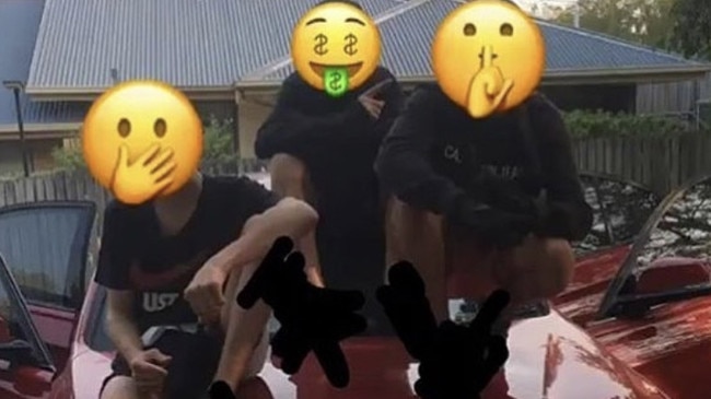 Screen grabs of posts to social media from Brisbane’s Northside gang.