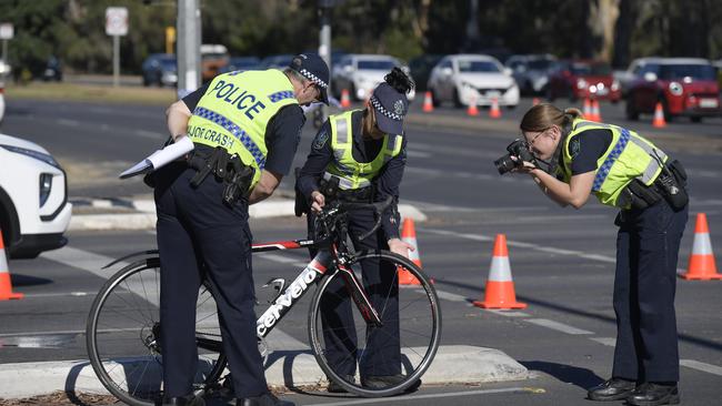 Police and emergency services are at the scene of a serious crash. Picture: NCA NewsWire/ Roy VanDerVegt