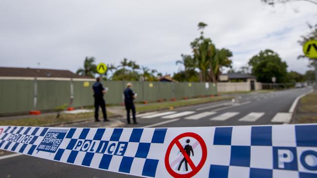 A Gold Coast crime scene — just how many cops have we got? Picture: Jerad Williams