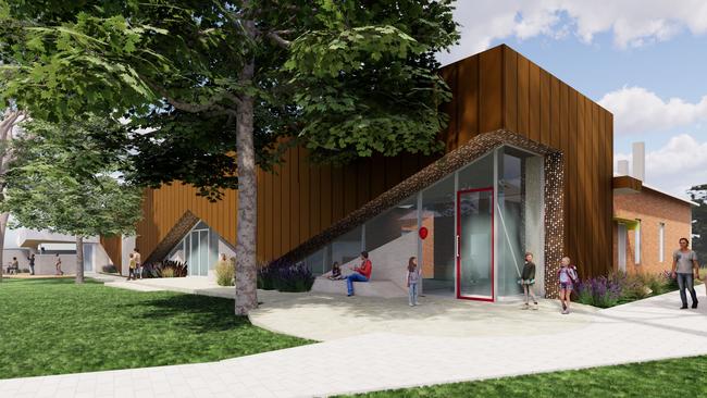 An artist impression of how the new Unley Museum on Edmund Ave would look once it's built. Picture: GGArchitects