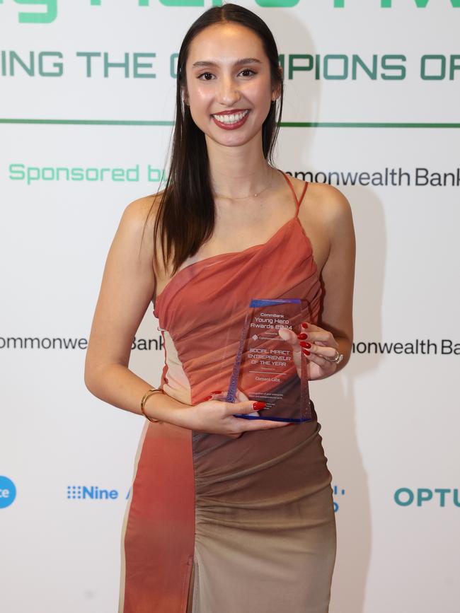 MELBOURNE, AUSTRALIA – MAY 28 2024 Angelique Wan from CONSENT LABS – Winner: “Social Impact Entrepreneur of the Year” Award at the CommBank Young Hero Awards held at the Langham Hotel in Melbourne. Picture: Brendan Beckett