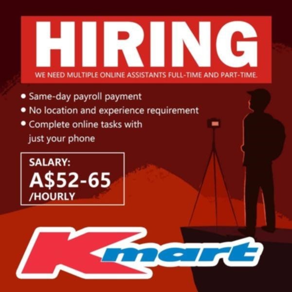 Fake Kmart adverts circulating on social media.