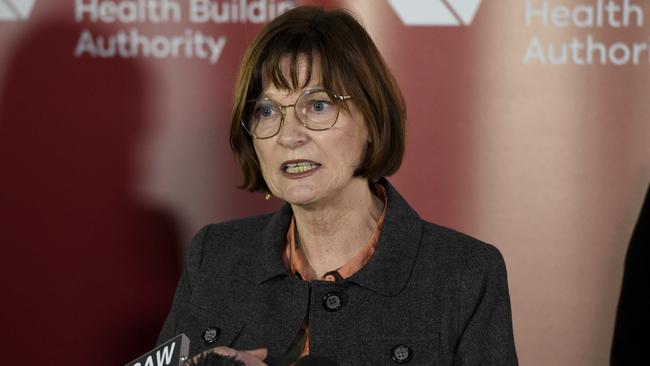 Health Minister Mary-Anne Thomas revealed the acting chief health officer recommended mask mandates in certain settings. Picture: NCA NewsWire / Andrew Henshaw