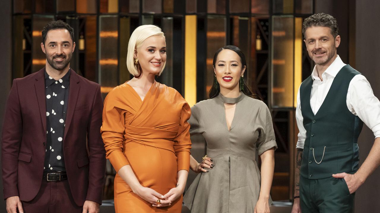 The new MasterChef judges with Katy Perry.