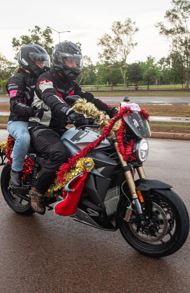 Darwin's motorbike community at the NT Motorcycle Centre to raise money and awareness for the Salvation Army's annual Christmas Toy Ride. Picture: Pema Tamang Pakhrin