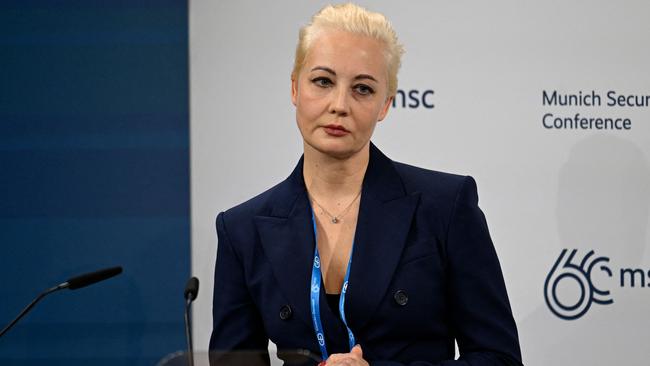 Yulia Navalnaya, wife of late Russian opposition leader Alexei Navalny. Picture: AFP