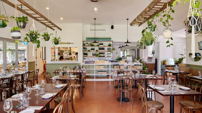 Dining room at Lost Phoenix Farm, Hindmarsh Valley