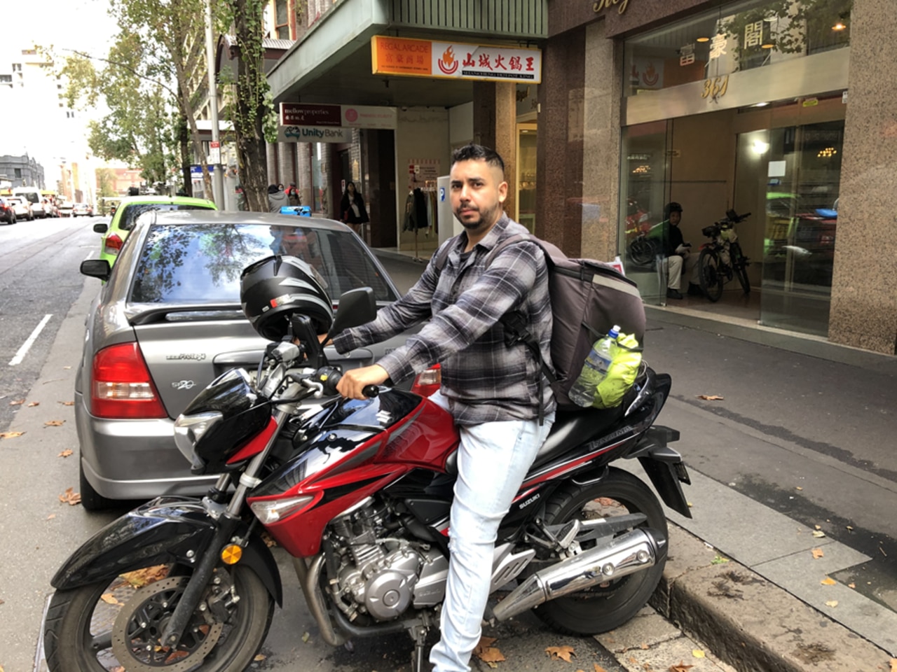 Diego Franco was left struggling to provide for his wife and baby daughter after the dismissal. Picture: Supplied by TWU