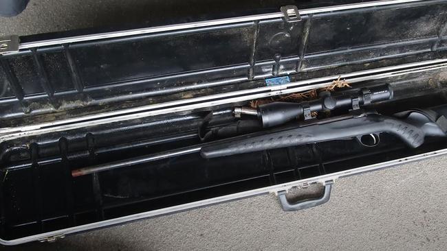 Seven firearms were found during the raids. Picture: Queensland Police Service