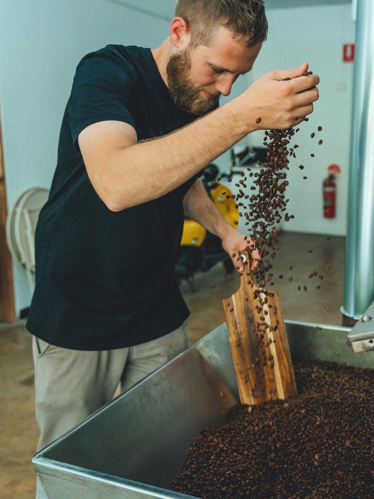 Hark Coffee Roasters cafe Unley owner Sam McKay Picture: Jem Lang