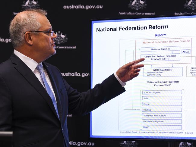 Australian Prime Minister Scott Morrison speaks to the media last week. Picture: AAP