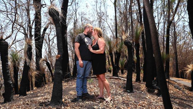 Renee Carlaw and Kieran Small had their wedding planned for Binna Burra lodge, where they also worked. Picture: Adam Head