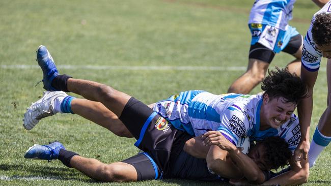 U15s boys Koori Knockout grand final, Mindaribba Warriors vs Campbelltown Ghosts. Picture: Andrea Francolini