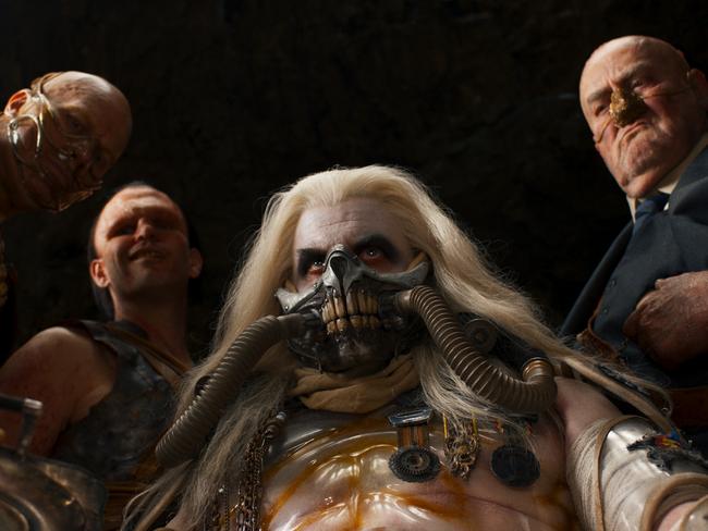 Lachy Hulme as Immortan Joe in a scene from Furiosa: A Mad Max Saga.
