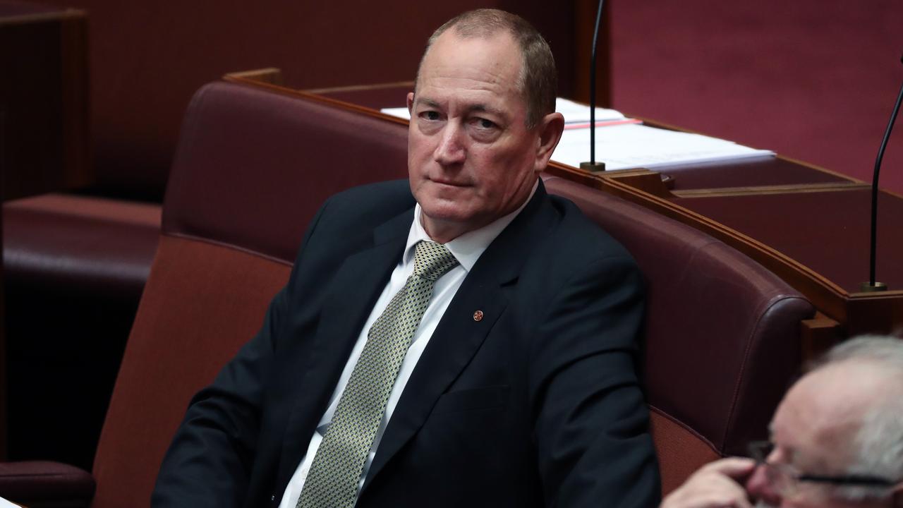 A censure motion against Senator Fraser Anning is likely to happen tomorrow. Picture: Gary Ramage