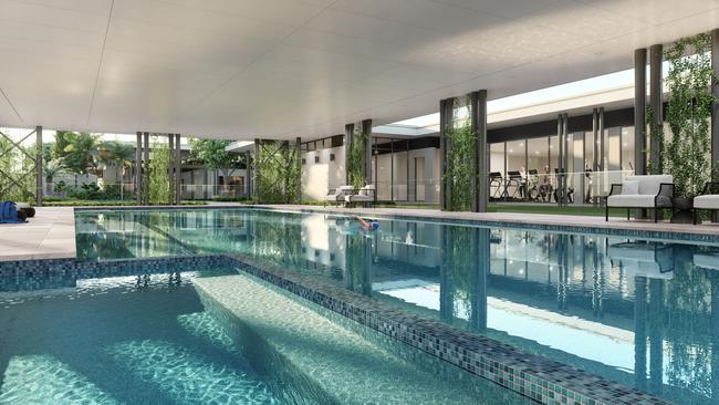 Inside the recreation area of Halcyon B on the Sunshine Coast. Image: An artist’s impression