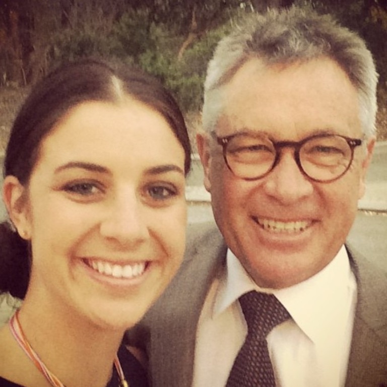 Melissa with her father Peter. Picture: Supplied