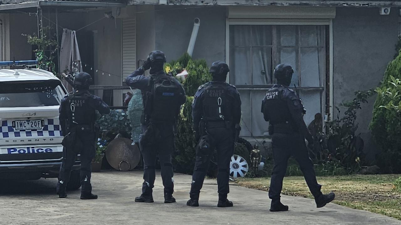 A police tactical response unit was called to a home on Heidelberg West on Tuesday. Picture: Jordan McCarthy