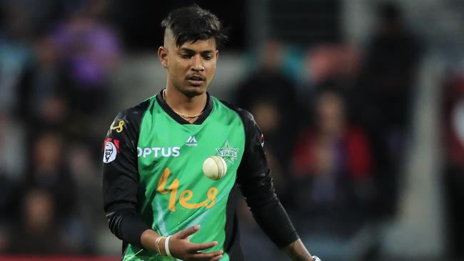 Nepalese spinner Sandeep Lamichhane developed his craft watching Shane Warne videos on YouTube. Picture: AAP