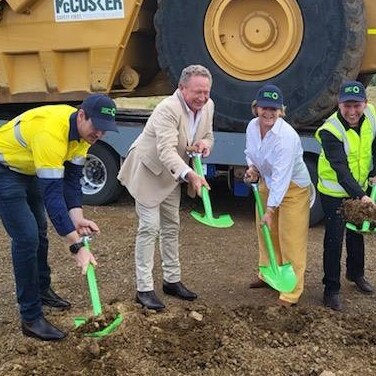 Dr Andrew Forrest attended the sod turning ceremony at the Gladstone Fortescue site on Sunday. Picture: supplied