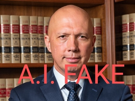 Deep fake AI generated images of Peter Dutton. Picture: Supplied