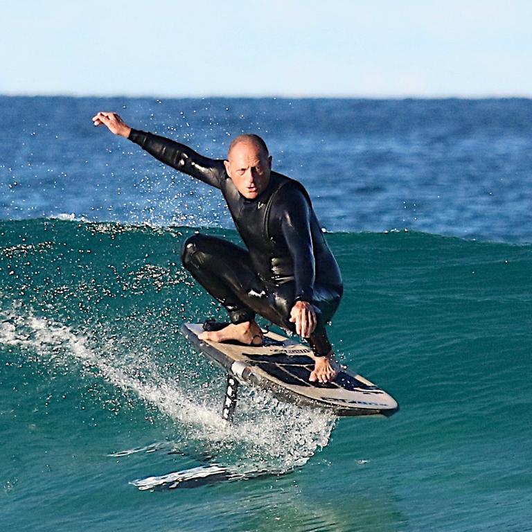 Local Mario Hurst at Main Beach. Picture Jenny Masters