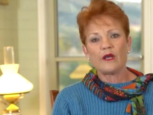 Pauline Hanson gives the nation her opinion on the Today Show shortly before being axed.