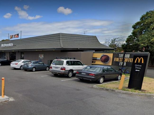 Two men were arrested folllowing an incident in the carpark of McDonalds' Malvern East restaurant near Chadstone on July16. Picture: Google Street View.