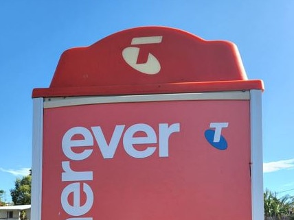 Telstra phone box.